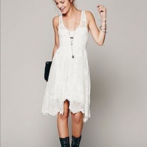 Free People Kristal Salinas foil lace dress